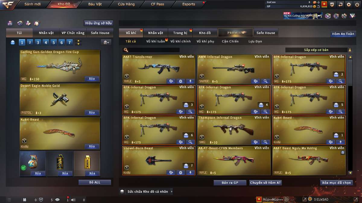 shop acc cf uy tin gia re